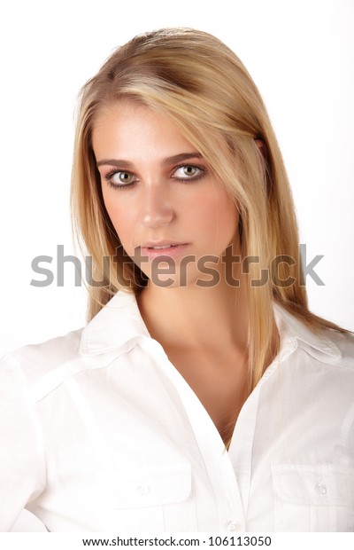 Young Adult Caucasian Woman Long Blonde Stock Photo Edit Now