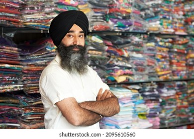 Young Adult Indian Sikh Seller Man