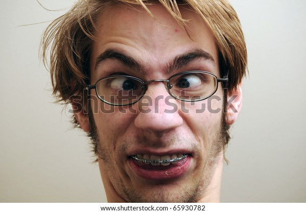 Young Adult Making Ridiculous Facial Expression Stock Photo (Edit Now ...