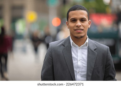 Young African American Black Latino Man Smile Happy Face Portrait