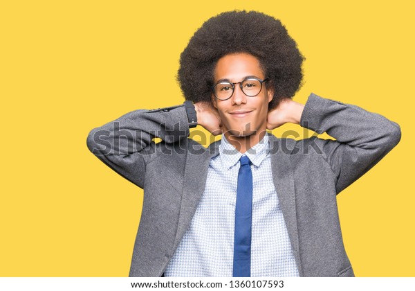 Young African American Business Man Afro Stock Photo Edit Now