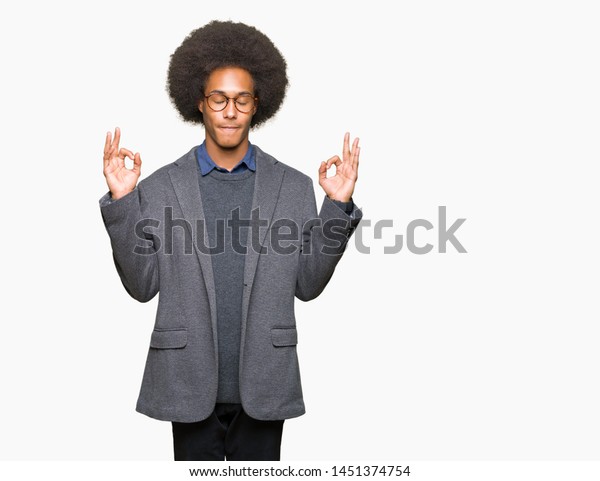 Young African American Business Man Afro Stock Photo Edit Now