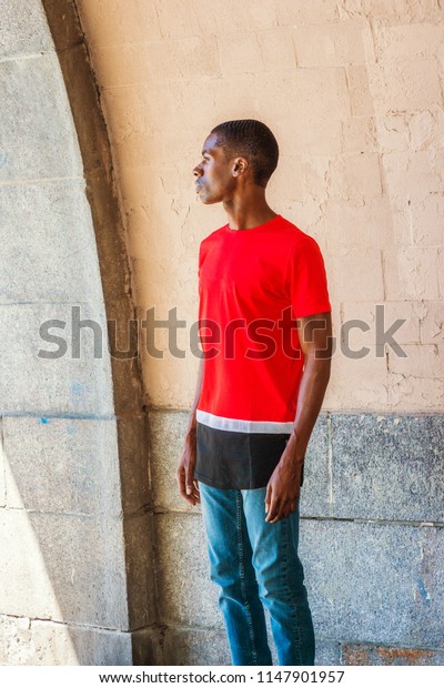 Young African American Man Missing You Stock Photo Edit Now