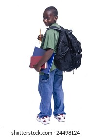 Black kid with backpack Images, Stock Photos & Vectors | Shutterstock