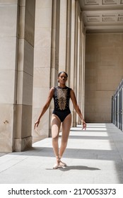 Young African American Woman Ballet Dancer 