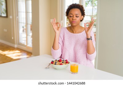 Young African American Woman Having Healthy Stock Photo (Edit Now ...