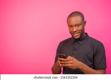 208 Happy black man pressing phone Images, Stock Photos & Vectors ...