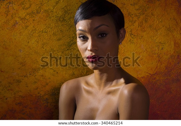 Nude african model