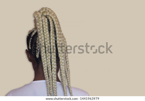 Young Afro Blonde Box Braids African Stock Photo Edit Now