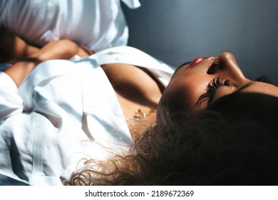 Young Afro Latina Woman Sleeping