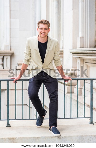 casual shoes on blazer
