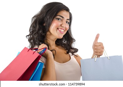 Young Arab Female Shopping
