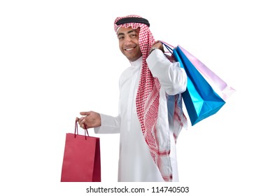 Young Arab Man Shopping