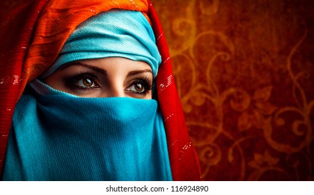 Young Arabic woman. Stylish portrait