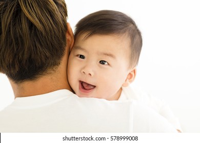 Young Asian Father Holding Sweet Baby Stock Photo 578999008 | Shutterstock