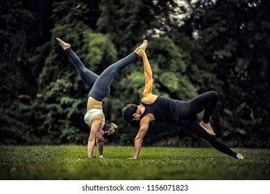 Young Asian Groups Practicing Yoga Together Stock Photo 1156071823 ...