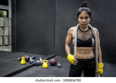 Young Asian Gymnast Woman Posing Gymnastics Stock Photo 1080836780 ...