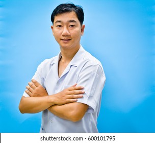 Young Asian Male Nurse.