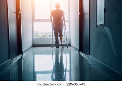 young asian physical therapist working with senior woman on walking with a walker - Shutterstock ID 2206063743