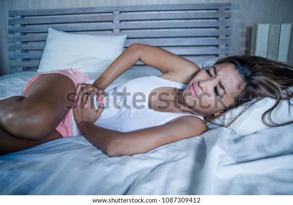 Young Asian Thai Malay Woman Lying Stock Photo Edit Now 1087309412