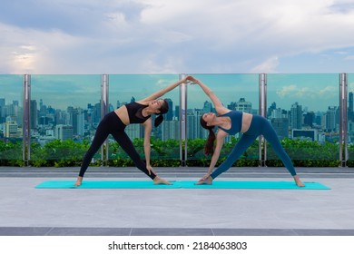 Young Asian Woman Flexible Slim Doing Stock Photo 2184063803 | Shutterstock