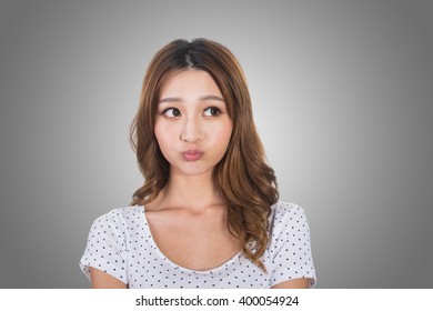 Young Asian Woman, Portrait At Studio.