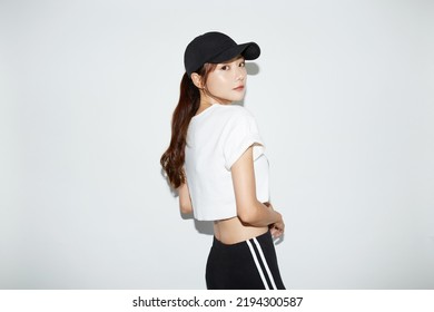 Young Asian Woman In Sporty Fashion