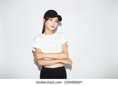 Young Asian Woman In Sporty Fashion