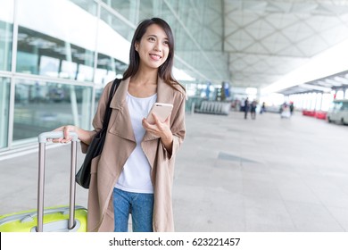 Young Asian Woman Travel To Hong Kong