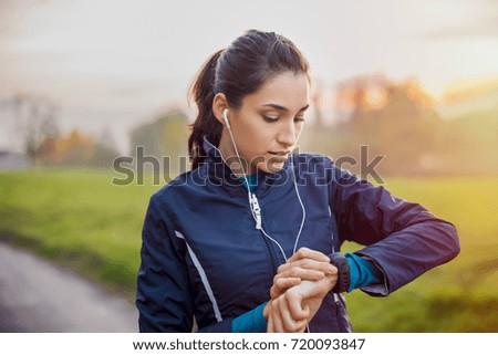 Similar – Image, Stock Photo Checking the time during busy day in Chiang Mai