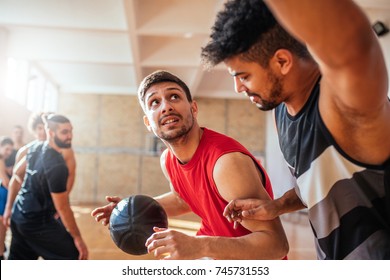 A young athletic basketball player one shot away from winning the match. - Powered by Shutterstock