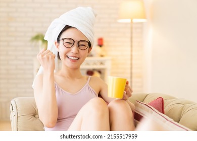 Young Attractive Asian Woman Beauty Image , Getting Out Of The Bath,drink