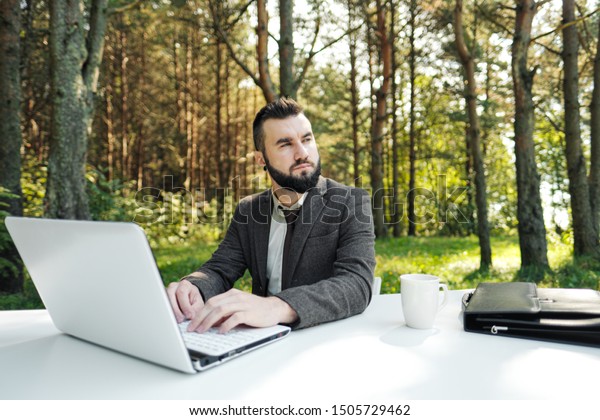 Young Attractive Business Man Suit Tie Stock Photo Edit Now