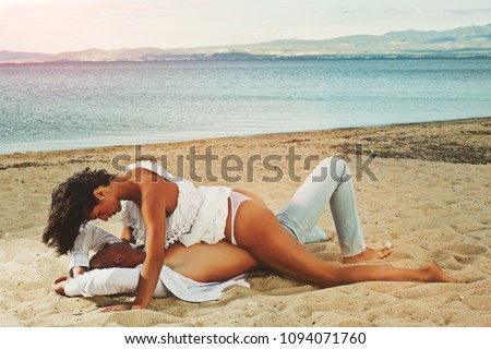 Young Attractive Couple Having Sex On The Beach Sex On Beach Concept Couple Full Young Attractive Couple Having Sex On The Beach Sex On Beach Concept Couple Full