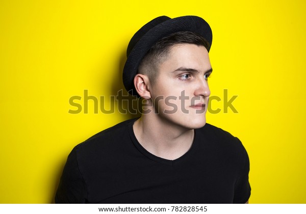 Young Attractive Man Modern Haircut Fashionable Stock Photo Edit