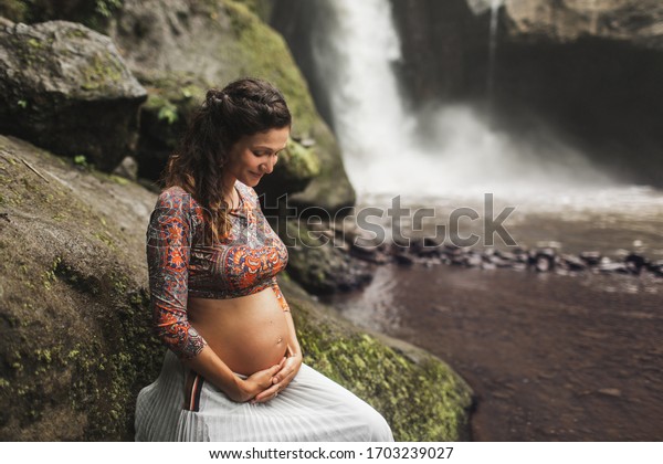 Naked Woman Waterfall