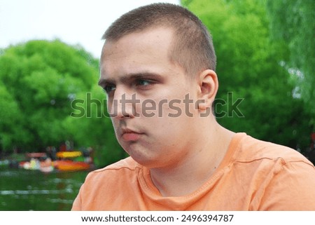 Similar – Image, Stock Photo Eye contact