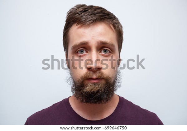 Young Bearded Men Long Messy Untrimmed Stock Photo Edit Now