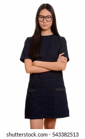 Young Beautiful Asian Teenage Girl Looking Angry