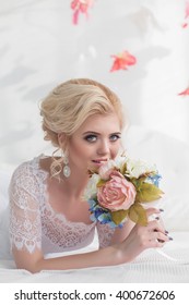 Blonde Woman Beautiful Luxurious Rococo Style Stock Photo (Edit Now ...