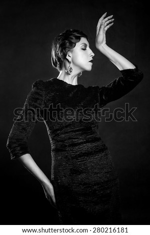 Similar – Image, Stock Photo dark girl Lifestyle