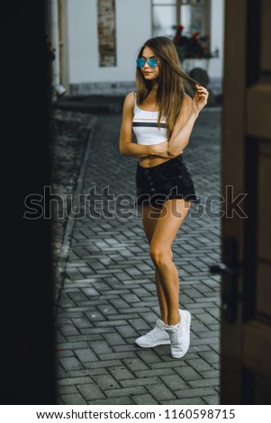 Similar – Young North African tourist woman outdoors