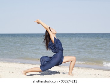 yoga in a dress