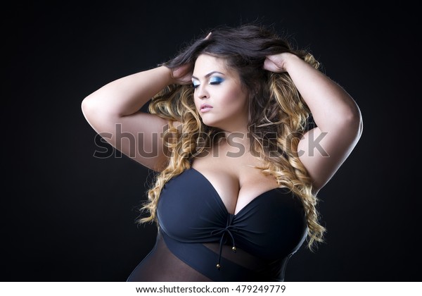 Busty beauty pics Young Beautiful Busty Curvy Caucasian Plus Stock Photo Edit Now 479249779