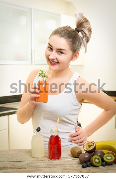 Young Beautiful Fit Healthy Girl Woman Stock Photo Edit Now