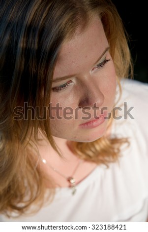 Similar – Portrait of a woman at the Baltic Sea