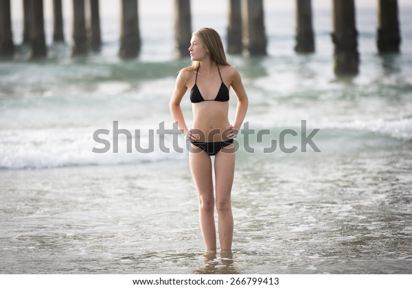 black bikini outfit