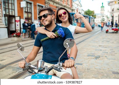 Similar Images, Stock Photos & Vectors of Couple in love riding a ...