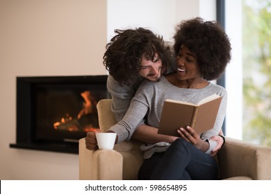 Dad Daughter Using Tablet While Lying Stock Photo (Edit Now) 527847010