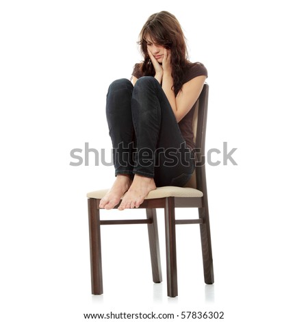 Similar – Woman in an armchair